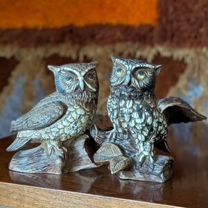 Vintage 60s 70s Owl Set